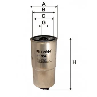 Filtre à carburant FILTRON [PP 954]