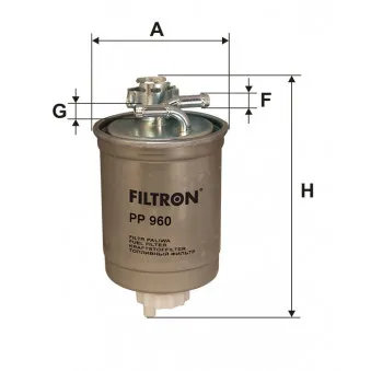 Filtre à carburant FILTRON OEM A120087