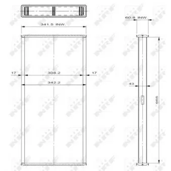 Faisceau de radiateur, refroidissement du moteur NRF OEM 4798013