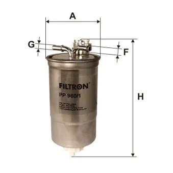 Filtre à carburant FILTRON OEM KL 147/1D