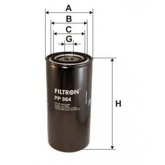 Filtre à carburant FILTRON PP 964 pour VOLVO FH12 FH 12/390 - 390cv
