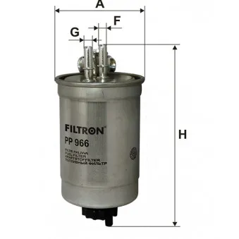Filtre à carburant FILTRON PP 966