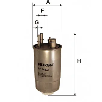 Filtre à carburant FILTRON [PP 966/2]