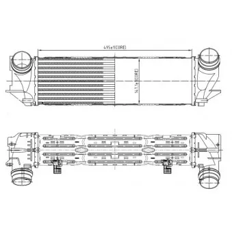 NRF 309065 - Intercooler, échangeur
