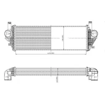 NRF 309074 - Intercooler, échangeur