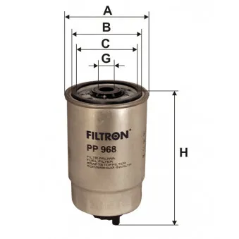 Filtre à carburant FILTRON [PP 968]