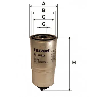 Filtre à carburant FILTRON PP 968/2