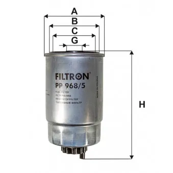 Filtre à carburant FILTRON OEM adz92302