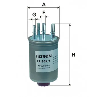 Filtre à carburant FILTRON [PP 969/5]