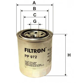 Filtre à carburant FILTRON PP 972