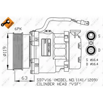 NRF 32186G - Compresseur, climatisation