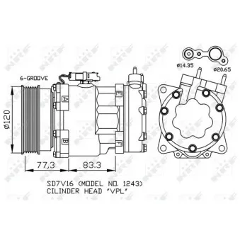 NRF 32266 - Compresseur, climatisation