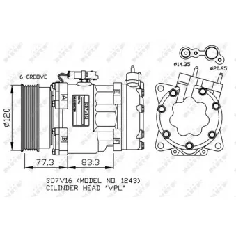 NRF 32266G - Compresseur, climatisation