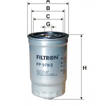 Filtre à carburant FILTRON PP 979/2