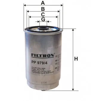 Filtre à carburant FILTRON [PP 979/4]