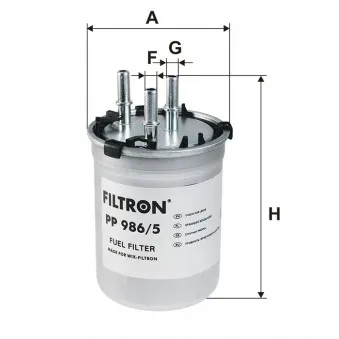 FILTRON PP 986/5 - Filtre à carburant