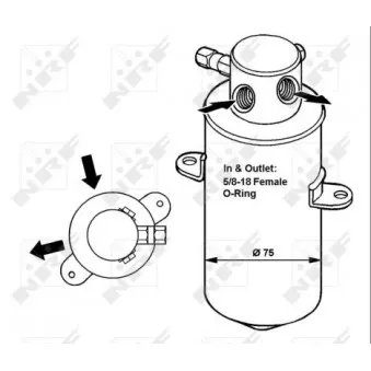 NRF 33165 - Filtre déshydratant, climatisation