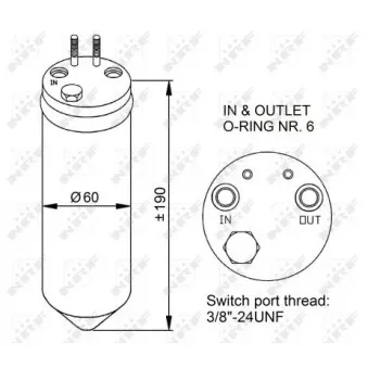 NRF 33256 - Filtre déshydratant, climatisation
