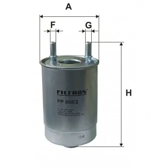 Filtre à carburant FILTRON PP 988/2