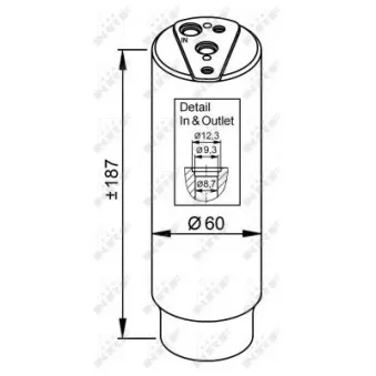 NRF 33327 - Filtre déshydratant, climatisation