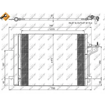 NRF 350052 - Condenseur, climatisation