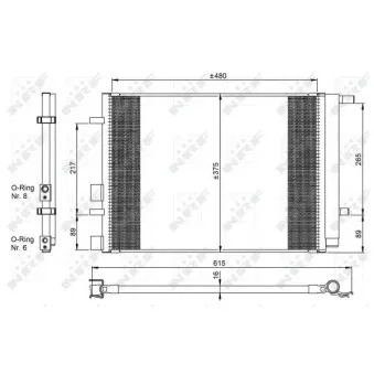 NRF 350095 - Condenseur, climatisation