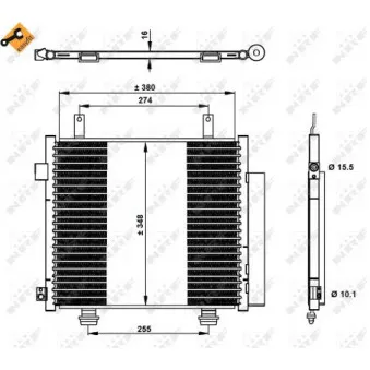 Condenseur, climatisation NRF 350337