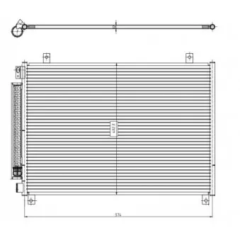 Condenseur, climatisation NRF 350461