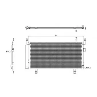 Condenseur, climatisation NRF 350468