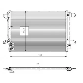 Condenseur, climatisation NRF OEM 053-016-0038