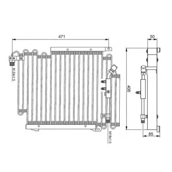 Condenseur, climatisation NRF 35057