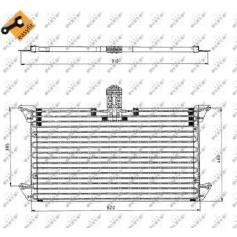 Condenseur, climatisation NRF 35061 pour SCANIA 4 - series T 114 C/340 - 340cv