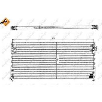 Condenseur, climatisation NRF 35154 pour VOLVO FH16 FH 16/520 - 520cv