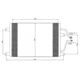 Condenseur, climatisation NRF 35312 pour RENAULT LAGUNA 2.2 dT - 113cv