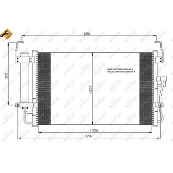 Condenseur, climatisation NRF OEM V52-62-0001