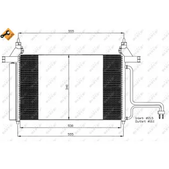 Condenseur, climatisation NRF OEM BSG 25-525-012