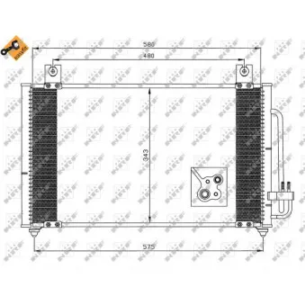 NRF 35511 - Condenseur, climatisation