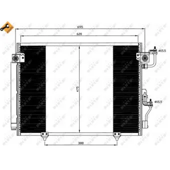 Condenseur, climatisation NRF 35619