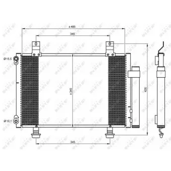 Condenseur, climatisation NRF 35645