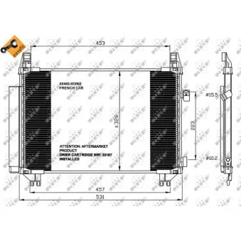 NRF 35654 - Condenseur, climatisation