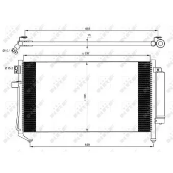 Condenseur, climatisation NRF 35869