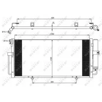 NRF 35875 - Condenseur, climatisation