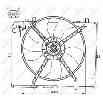 Ventilateur, refroidissement du moteur NRF OEM V30-01-0009