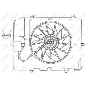NRF 47067 - Ventilateur, refroidissement du moteur