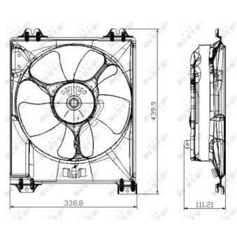 Ventilateur, refroidissement du moteur NRF 47677
