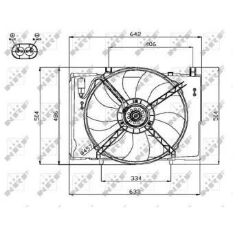 Ventilateur, refroidissement du moteur NRF OEM V30-02-1620