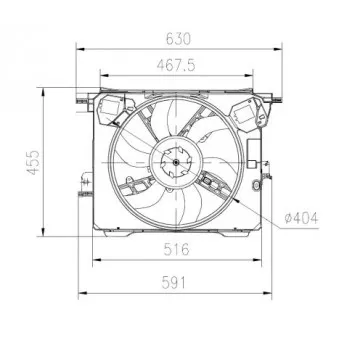 NRF 47899 - Ventilateur, refroidissement du moteur