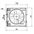 NRF 47921 - Ventilateur, refroidissement du moteur