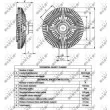 NRF 49551 - Embrayage, ventilateur de radiateur