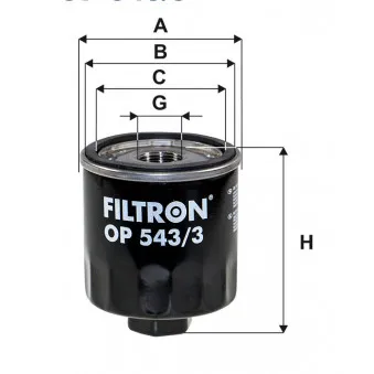 Filtre à huile FILTRON OEM DL1344